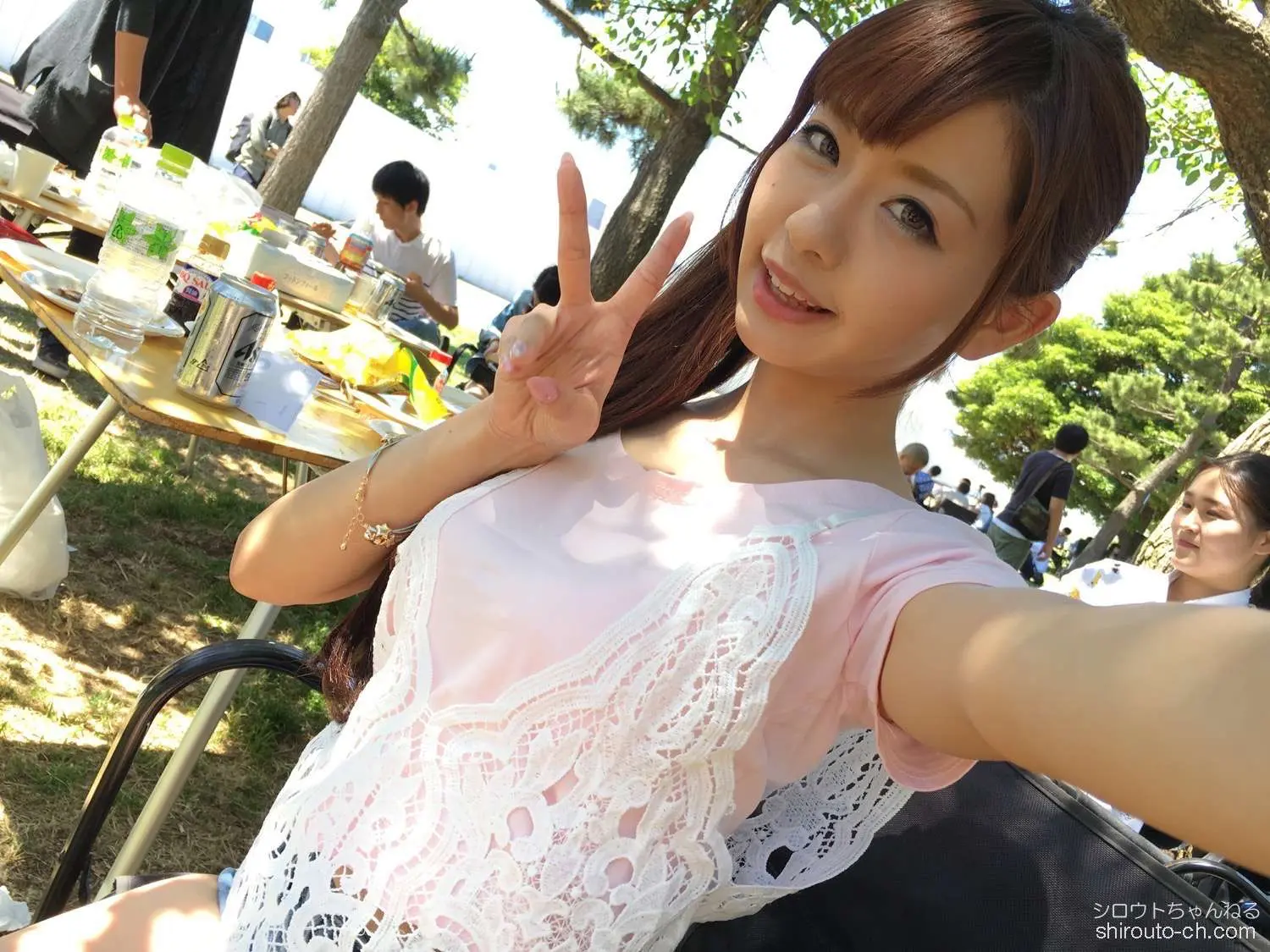 【動画あり】メイ 21歳 ガールズバー店員 BBQ(バーベキュー)ナンパ 01 in お台場 200GANA-1044シロウトTV (8)