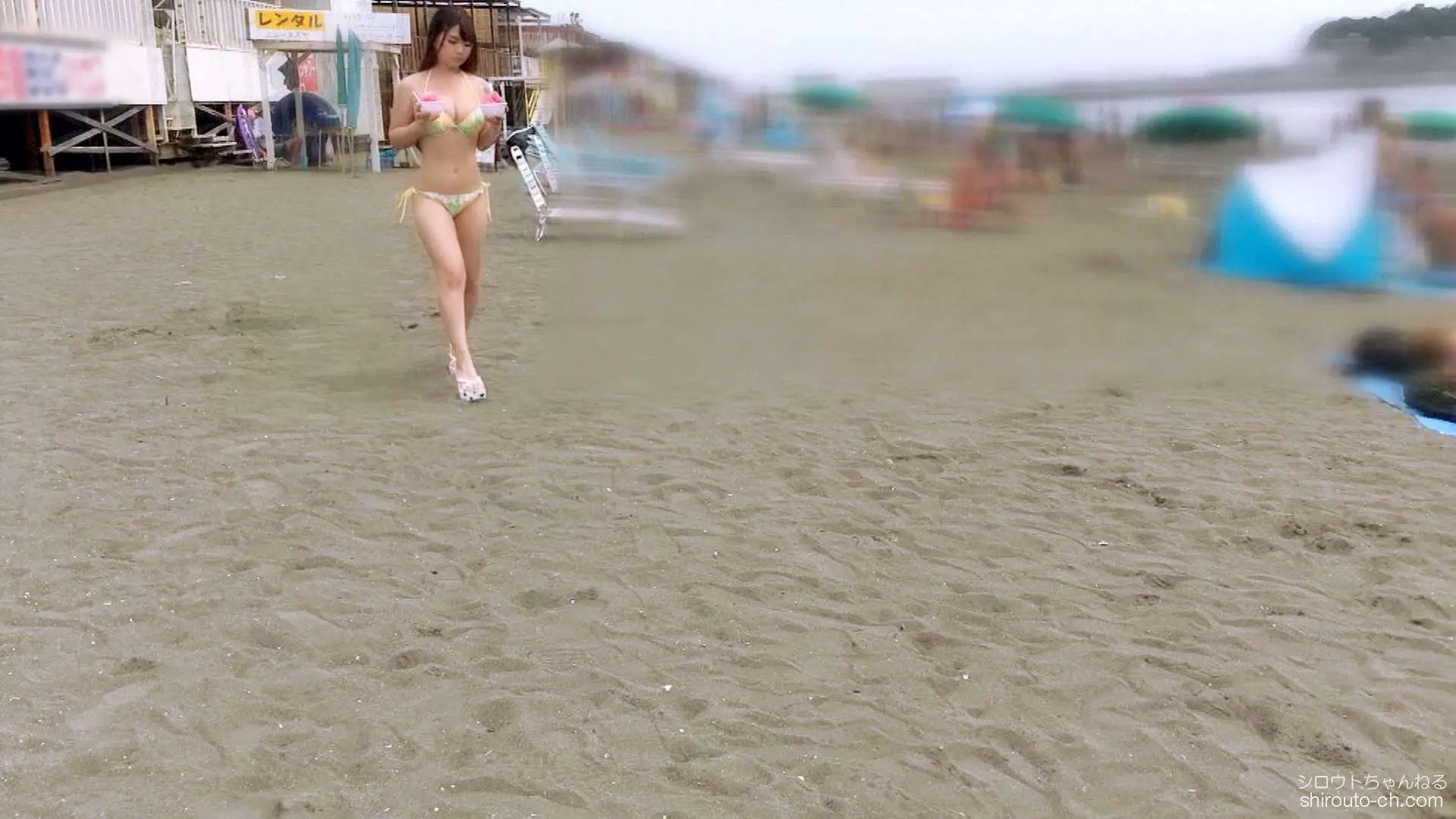 【動画あり】くるみ 20歳 学生 海ナンパ 04 in 湘南 200GANA-1107 シロウトTV (4)