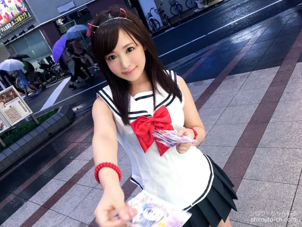 【動画あり】みゆき 19歳 コスプレカフェ店員 コスプレカフェナンパ 10 ナンパTV 200GANA-1158 シロウトTV (1)