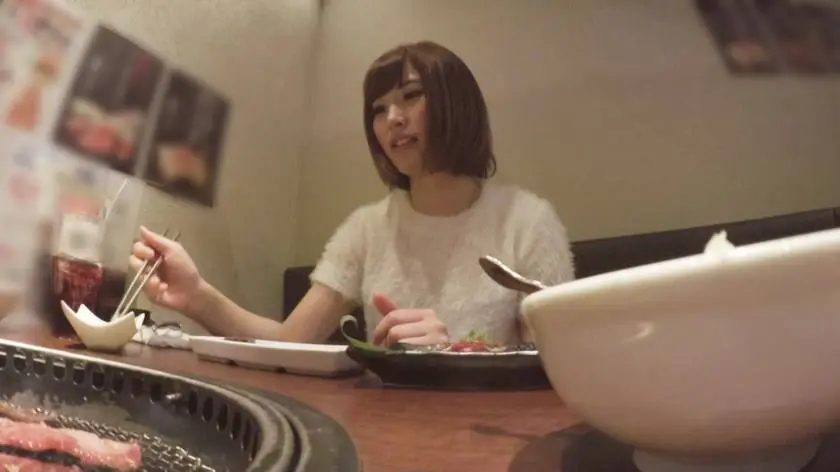 【動画あり】お一人様焼肉女子は店内ナンパで釣れるのか？ MAAN-san まや 300MAAN-076 (1)