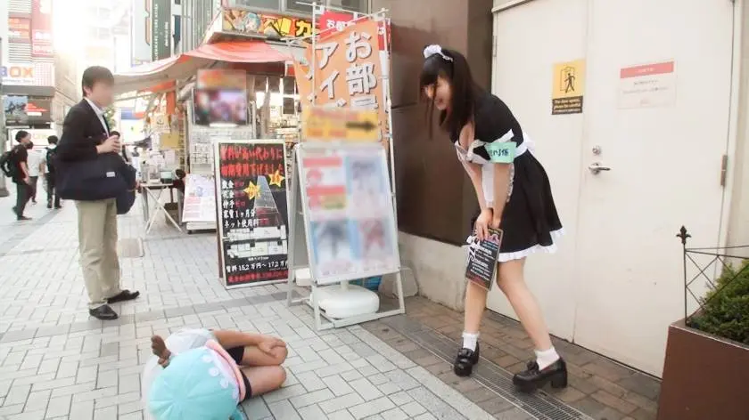 【動画あり】メイドカフェナンパ 04 ゆま 21歳 ファッションの専門学生 ※メイドカフェでバイト ナンパTV 200GANA-1821 (2)