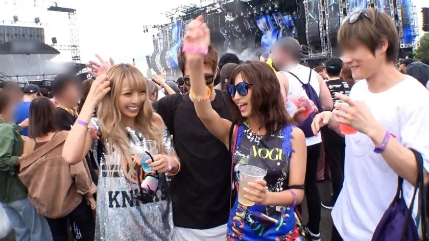 【動画あり】フェスナンパ るな 27歳 アパレルショップ店長＆DJ/スミレ 22歳 アパレルショップ店員 ナンパTV 200GANA-1890 (2)