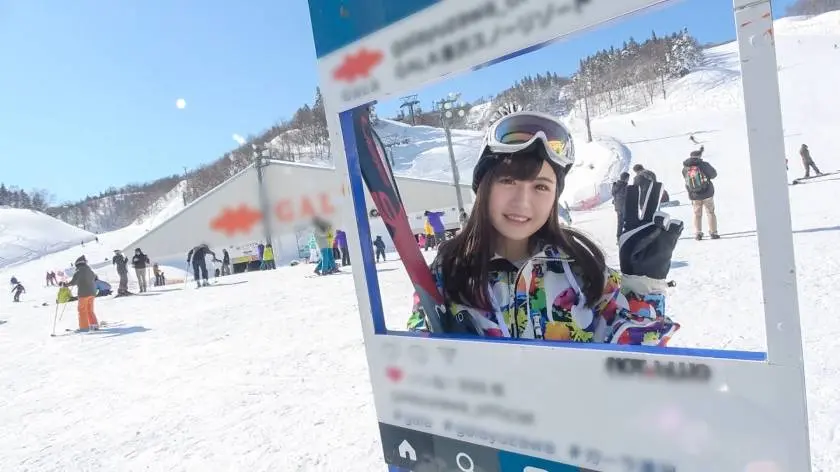 【動画あり】ゲレンデナンパ もえ 21歳 歯科衛生の専門学生 ナンパTV 200GANA-2017 (2)