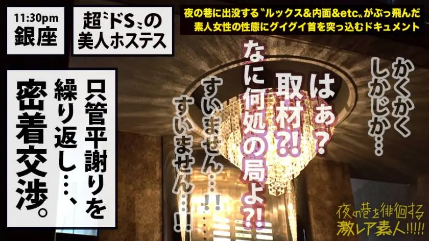 【動画あり】夜の巷を徘徊する〝激レア素人〟！！ 18 アキナ(本名) 25歳 銀座の路上で男に土下座さすドSホステス 300MIUM-429 (18)