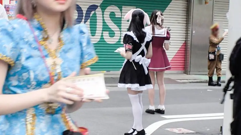 【動画あり】マジ軟派、初撮。 1374 しずか 20歳 女子大生(メイドカフェでバイト) ナンパTV 200GANA-2125 (1)