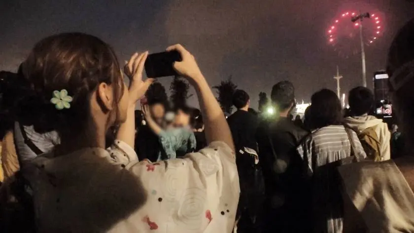【動画あり】花火大会ナンパ 06 るか 22歳 女子大生 ナンパTV 200GANA-2132 (2)