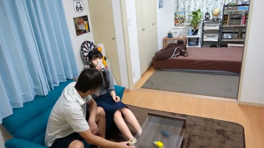 【動画あり】百戦錬磨のナンパ師のヤリ部屋で、連れ込みSEX隠し撮り 178 れいな 20歳 大学生 ナンパTV 200GANA-2342 (1)