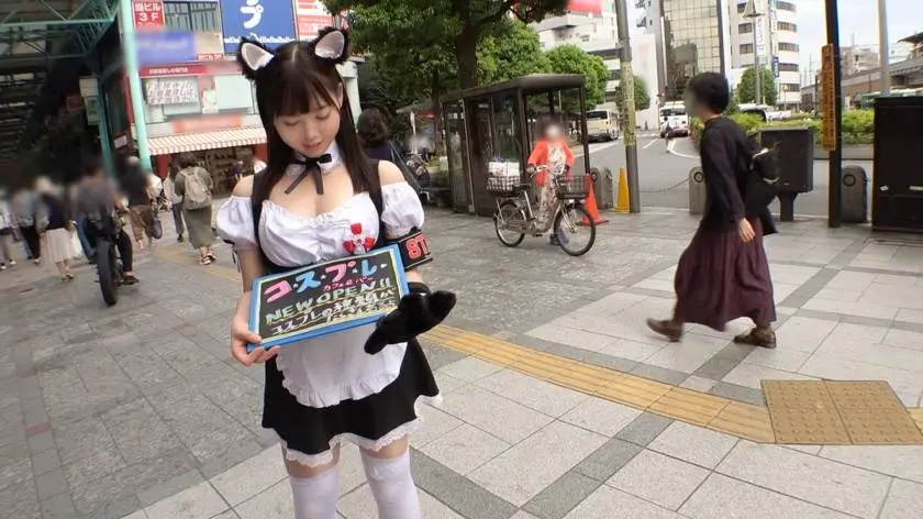 【動画あり】マジ軟派、初撮。 1536 しずく 20歳 大学生(コスプレカフェでバイト) ナンパTV 200GANA-2364 (3)